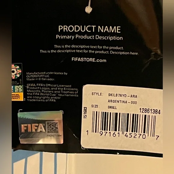 NWT Argentina Soccer Jersey FIFA Women’s World Cup 2023 - Picture 5 of 7